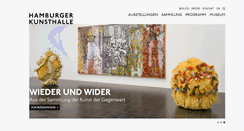 Desktop Screenshot of hamburger-kunsthalle.de